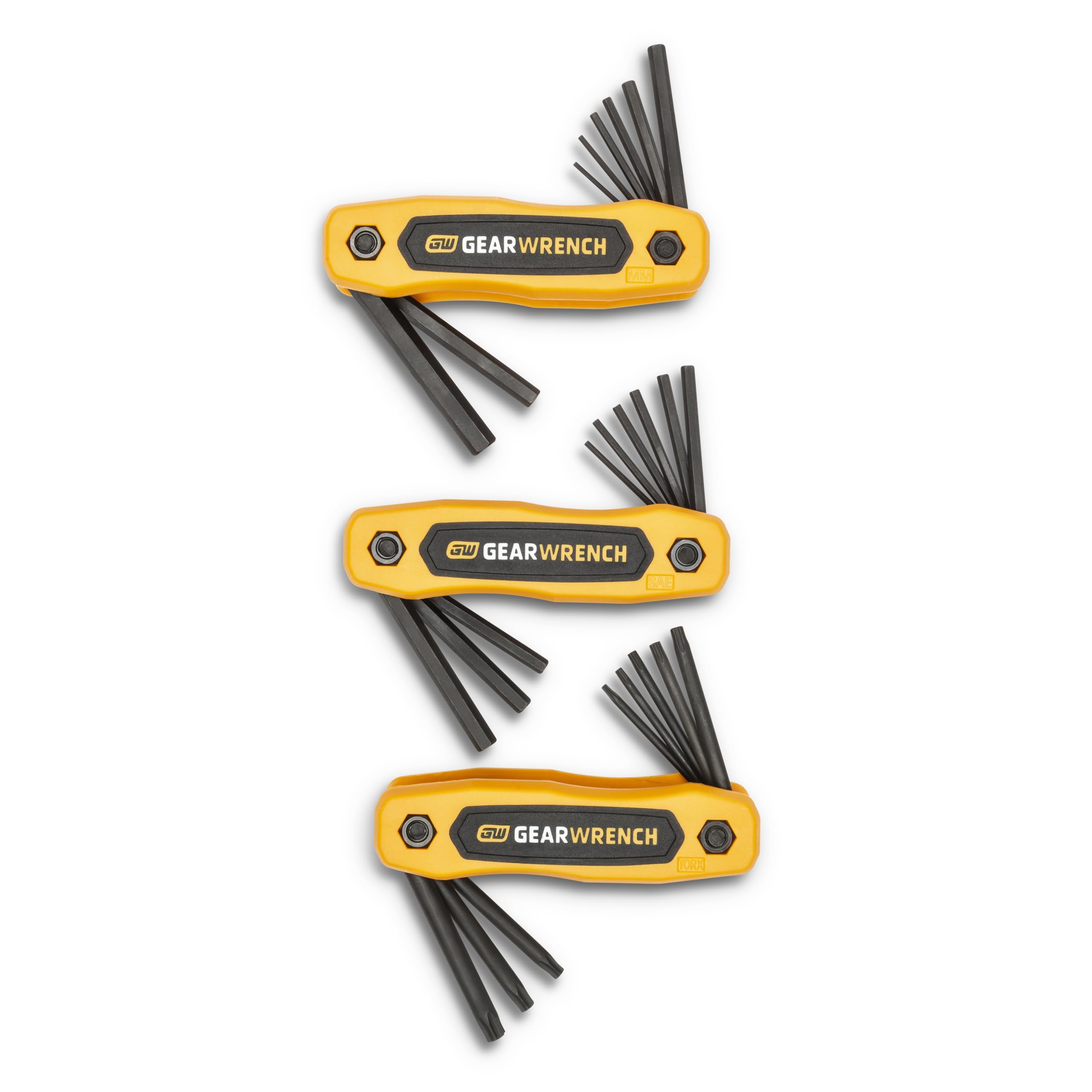 GEARWRENCH 83512 SAE/Metric/Torx Folding Hex Key Set, 25 Piece