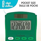 Lexibook FRUITIES Pocket Calculator 8 Digits Solar Battery Powered Green C208B view 3