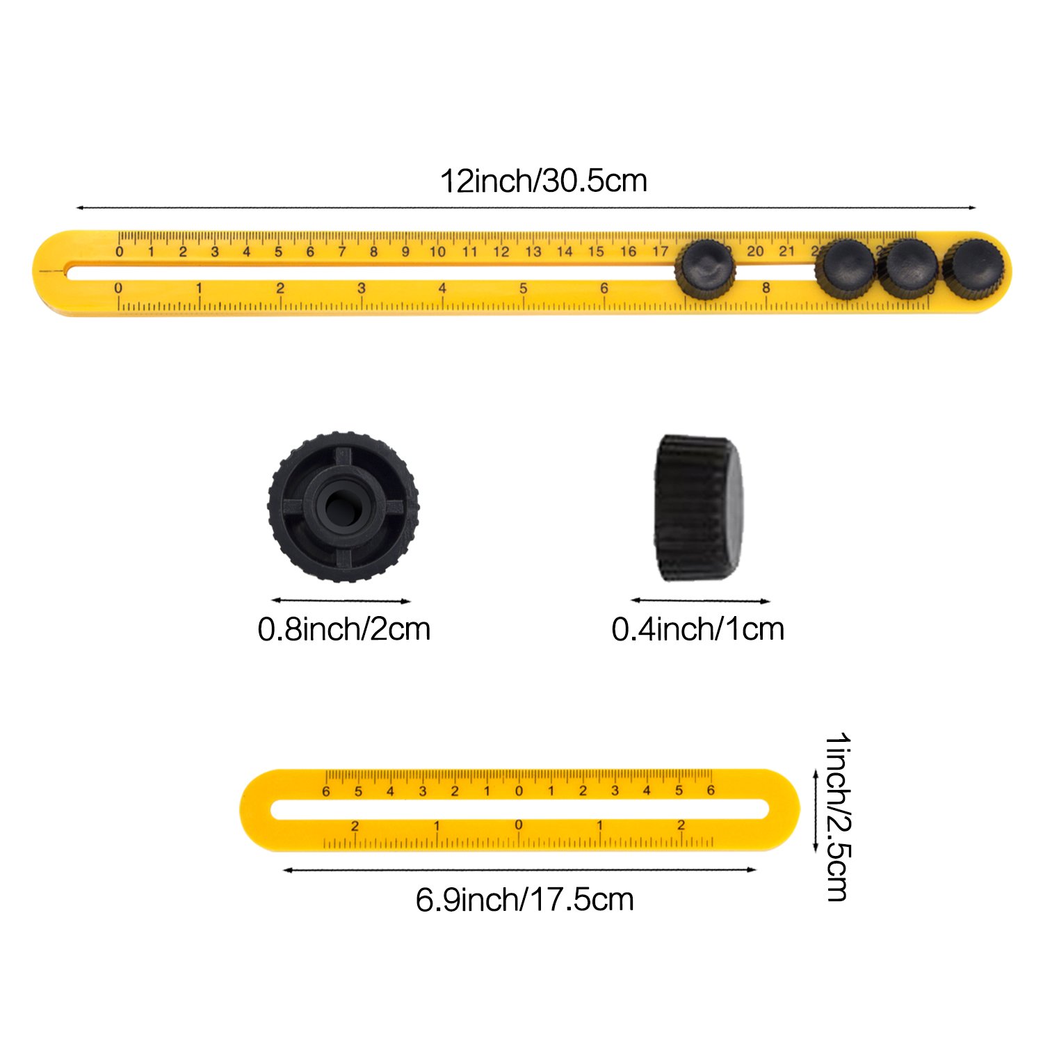 Rraycom Multi Angle Measurement Tool, 2 Pack Angleizer Template Tool Flooring Template Measure Ruler and Layout Tools for Handymen, Builders, Craftsmen and DIY