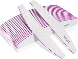 BLESWIN Professional Nail Files 180/240 Grit Double Sided Emery Boards 12 Pack
