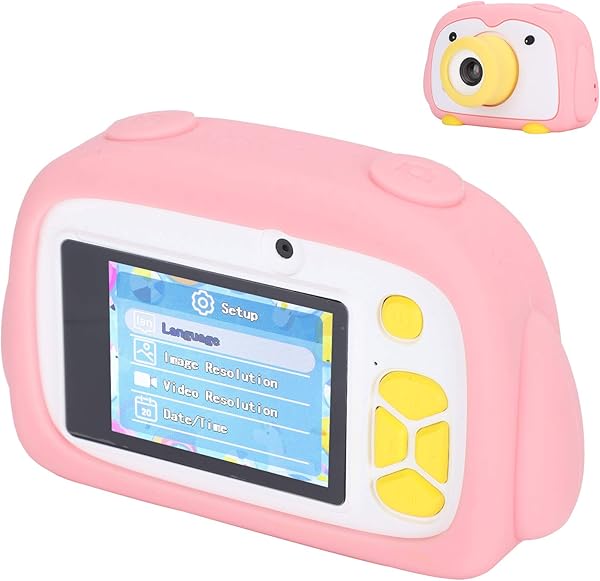 Mxzzand Children Camera 2 0in Screen Camera 720P 20MP Taking Pictures Continuous Shooting for Children Portable Digital CameraPink