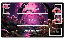 EDGFRTOIO Playmat with Zones for MTG Card Game