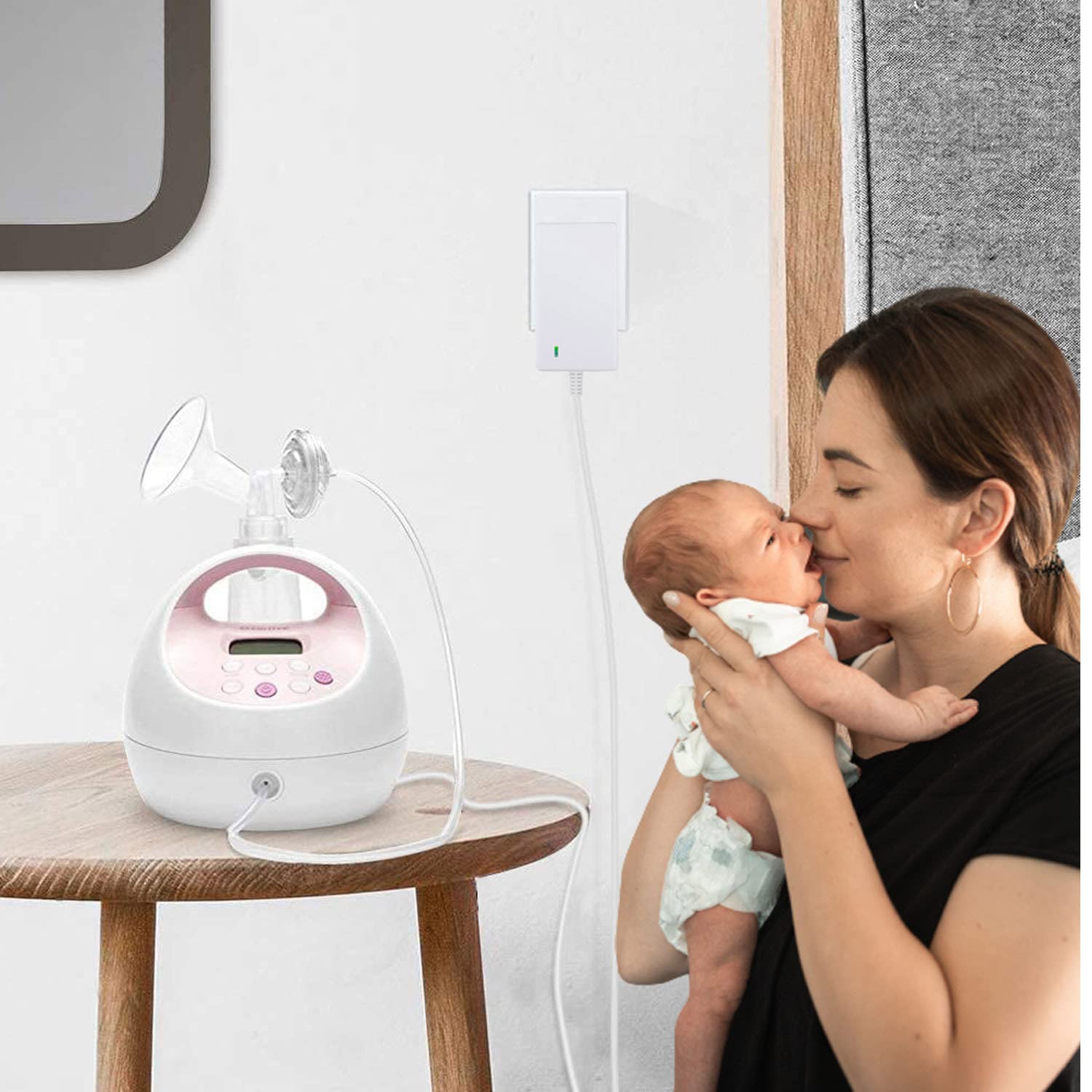 12V Power Cord for Spectra Breast Pump S1 S2 Plus Charger Cord Replacement - for Spectra Electric Breast Pump S1 / S2 / S3 Pro / 9 Plus / SPS100 / SPS200 / M1 Power Supply Adapter