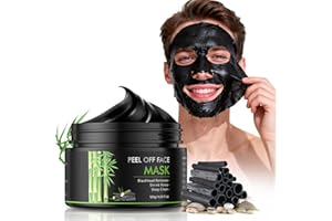 Blackhead Remover Mask, Peel Off Bamboo Charcoal Mask for Face, Purifying and Deep Cleansing, for Men & Women, Facial and Nos