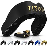Titan Armour Mouth Guard Boxing, Dual-Layer Boil &amp; Bite Mouthguard, Adult | Premium Dual-Layer | Case Included | Adult &amp; Youth Custom-Fit Mouthpiece | Football, MMA, Hockey, Lacrosse, BJJ, Basketball