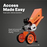 Forest Master FM6DD Wood Chipper 6HP Petrol Self-Feeding 50mm Chips view 4