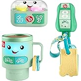 Fisher-Price Baby Toys Laugh & Learn Ready to Go Toy Set, 3 Electronic Learning Activities for Toddler Pretend Play Kids Ages