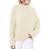 PRETTYGARDEN Womens Sweaters Spring 2026 Trendy Casual Crewneck Long Sleeve Cozy Knit Pullover Sweater Tops Fashion Clothing
