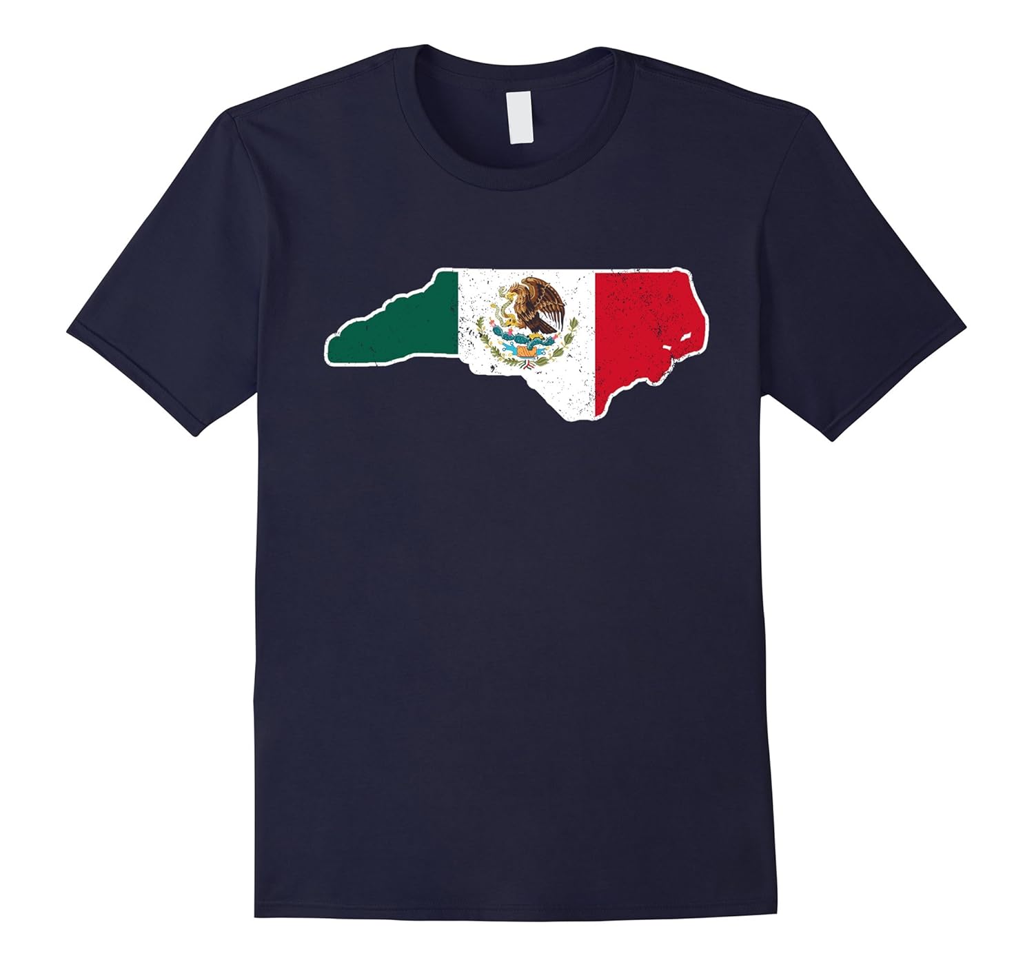 North Carolina T Shirt Mexican Flag Shirt Mexico Flag Shirt-ANZ