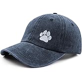 Dog Paw Hat for Men Women, Funny Adjustable Cotton Embroidered Dog Lovers Baseball Cap