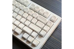142 Keys White Jade Keycaps PBT Doubleshot SA Keycaps Set Fit for 61/64/87/104/108 Cherry Mx Switches ISO ANSI Layout Mechani