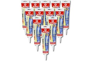 Red Devil 0775 Lifetime Ultra Premium Elastomeric Acrylic Latex Sealant, White, 5.5 oz, Pack of 12