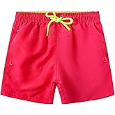 SERENYOU Boys Swim Trunks Boys' Fun Beach Board Shorts 5-14 Years