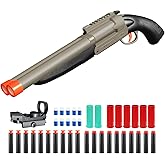 Bugrtey Double-barreled Toy Shotgun - Two Modes Realistic Soft Bullet Toy Gun Blaster with Sight - Educational Shooting Game Toy Guns - Gifts Christmas Birthday Halloween