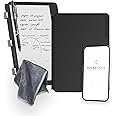 Rocketbook Pro 2.0 Reusable Professional Smart Notebook, Executive Size 7x9, Black - Lined & Dot Grid Pages, App-Connected, Erasable, Premium Cover, Ideal for Work Notes and Business Meetings