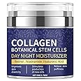 Collagen Face Moisturizer with Airless Pump - Collagen Botanical Stem Cells Cream for Skin with Retinol, Niacinamide, Hyaluronic Acid - Anti-Aging Day & Night Cream, 1.8 OZ