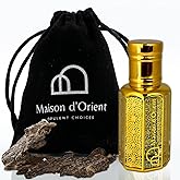 MdO Oud Wood Perfume Oil 12 mL – Exotic Oud Sandalwood and Spice Unisex Attar. Long Lasting Alcohol Free Oil, Compliment Magnet Pocket Size