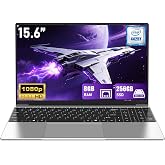 NIAKUN 15.6" Laptop Computer 2026, 8GB RAM 250GB SSD with Window 11 Pro | Intel Dual-Core, FHD 1080P IPS Display, Office 365, 2‑Year Warranty, WiFi 5 BT4.2, Portable Thin Business Student Laptops