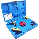 GLEXQLAO Auxiliary Stretch Belt Remover Installer Tool 5Pcs | Universal Pulley Drive Belt Removal Installation Tools Set Compatible with BMW Fiat Ford Mercedes Volvo VW Audi Engines