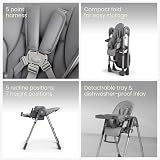 Silver Cross Buffet Highchair with Silicone Tray Grey Foldable 7 Heights view 3