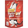 Purina Friskies Cat Treats, Party Mix Gravy-licious Crunch Chicken and Gravy Flavors - (Pack of 10) 2.1 oz. Pouches