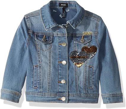 girls sequin denim jacket