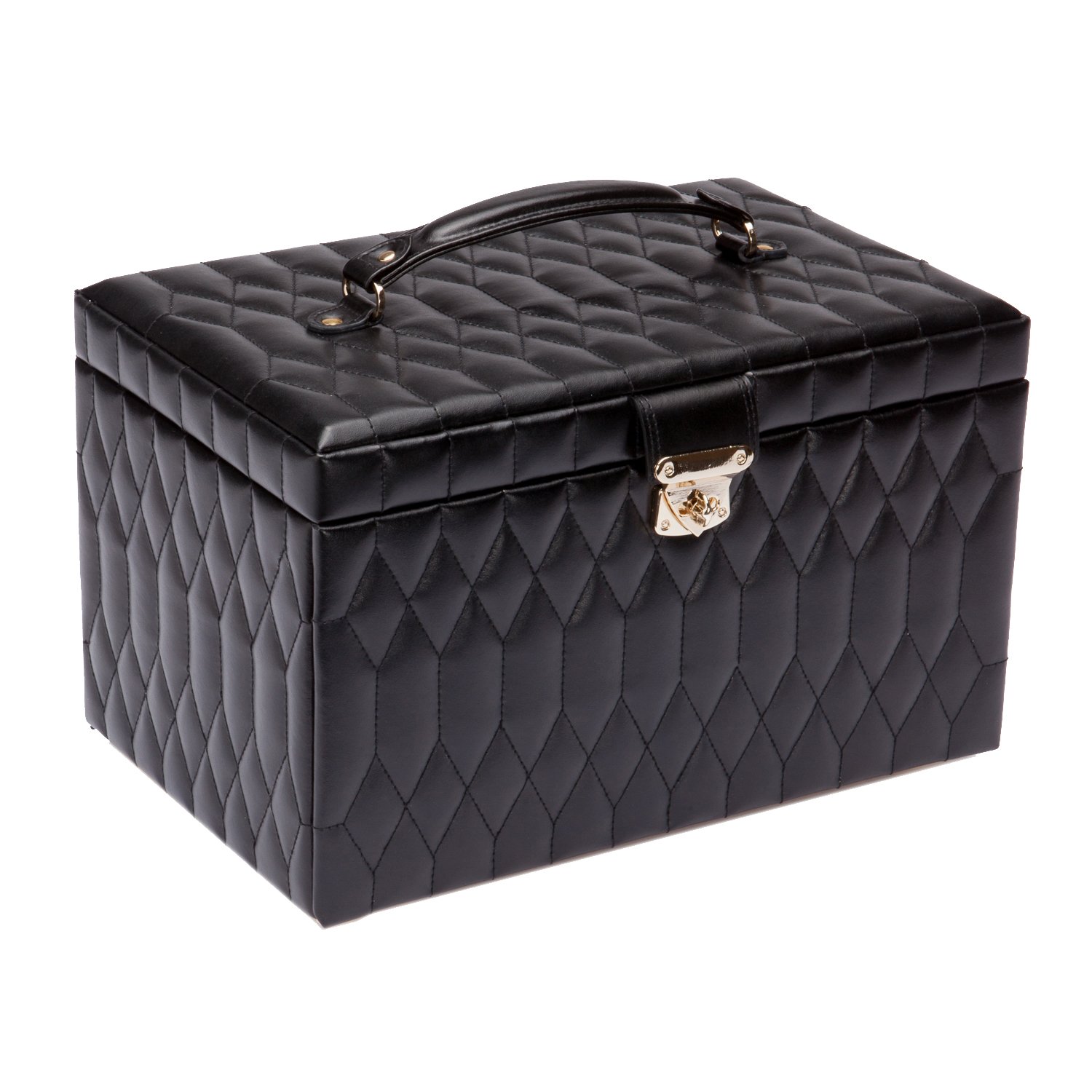 Wolf DesignsWOLF Caroline Extra Large Jewelry Case, Black