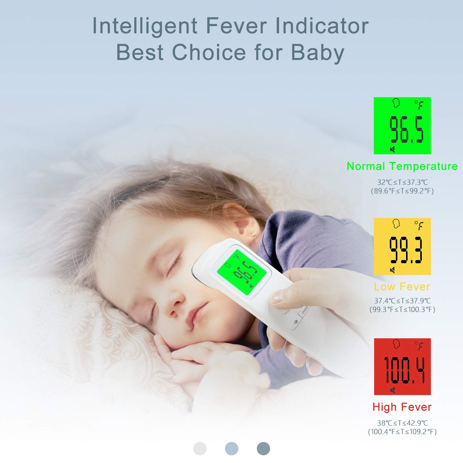 XDX Thermometer for Adults Forehead, No Touch Thermometer with Fever Alarm and Memory Ideal for Babies, Kids, Adults, Indoor Outdoor Medical Use: Industrial & Scientific