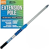 Extension Pole Telescoping Pole Extension Rod Extendable Pole Telescopic Deck Brush Boat Hook Painters Pole 3/4" Universal En