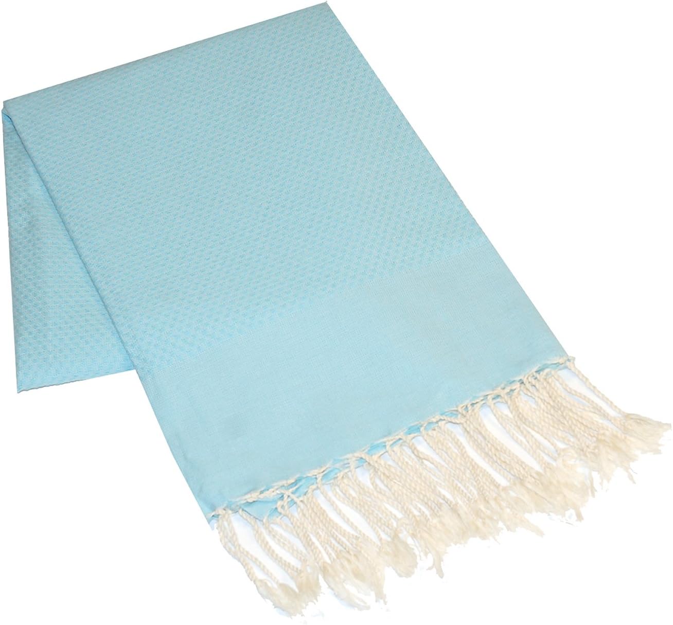 Scents and Feel 100-Percent Cotton Fouta Guest Towel, Light Turquoise