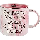 Thank You Gifts for Women - Funny Gifts Ideas for Friends, Coworkers, Boss, Employee, Mom, Mentor - Inspirational, Thoughtful, Birthday, Friendship, Graduation Presents for Her - Ceramic Coffee Cup