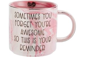 HENDSON Thank You Gifts for Women - Funny Gifts Ideas for Friends, Coworkers, Boss, Employee, Mom, Mentor - Inspirational, Thoughtful, Birthday, Friendship, Graduation Presents for Her - Ceramic Coffee Cup