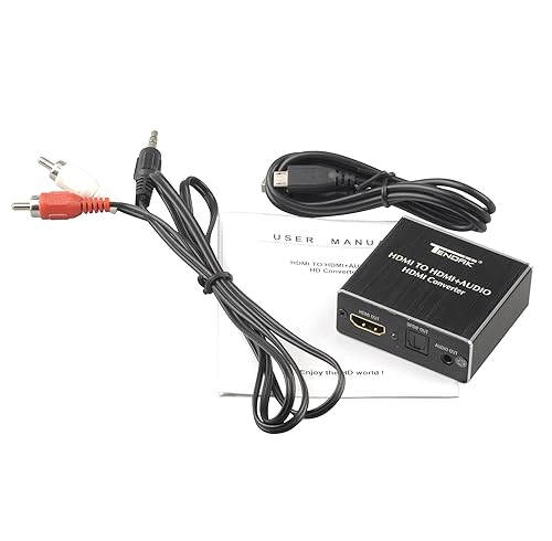 Tendak HDMI Audio Extractor, 4K 30Hz HDMI Audio Splitter to
