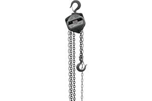 JET 1-Ton Hand Chain Hoist, 10' Lift (Model S90-100-10), Gray