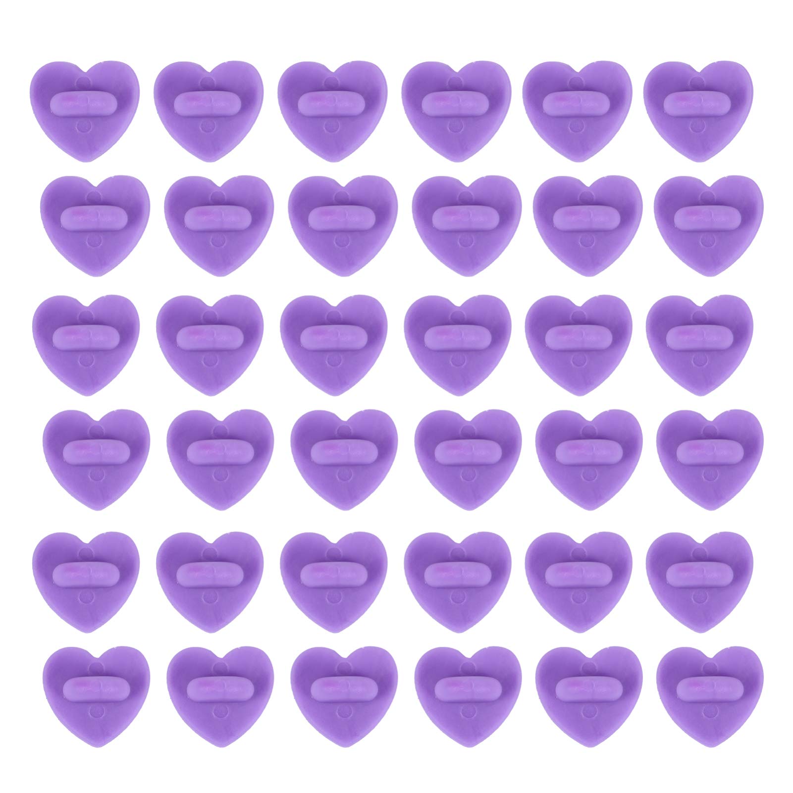 100pcs Butterfly Hat Pin Backs Hearts Safety Pin Brooch Heart Ornament Butterfly Pin Ornament Holders Jewelry Tags Purple Clutch Earring Purple Tie Breastpin Backs Rubber Cap Lapel