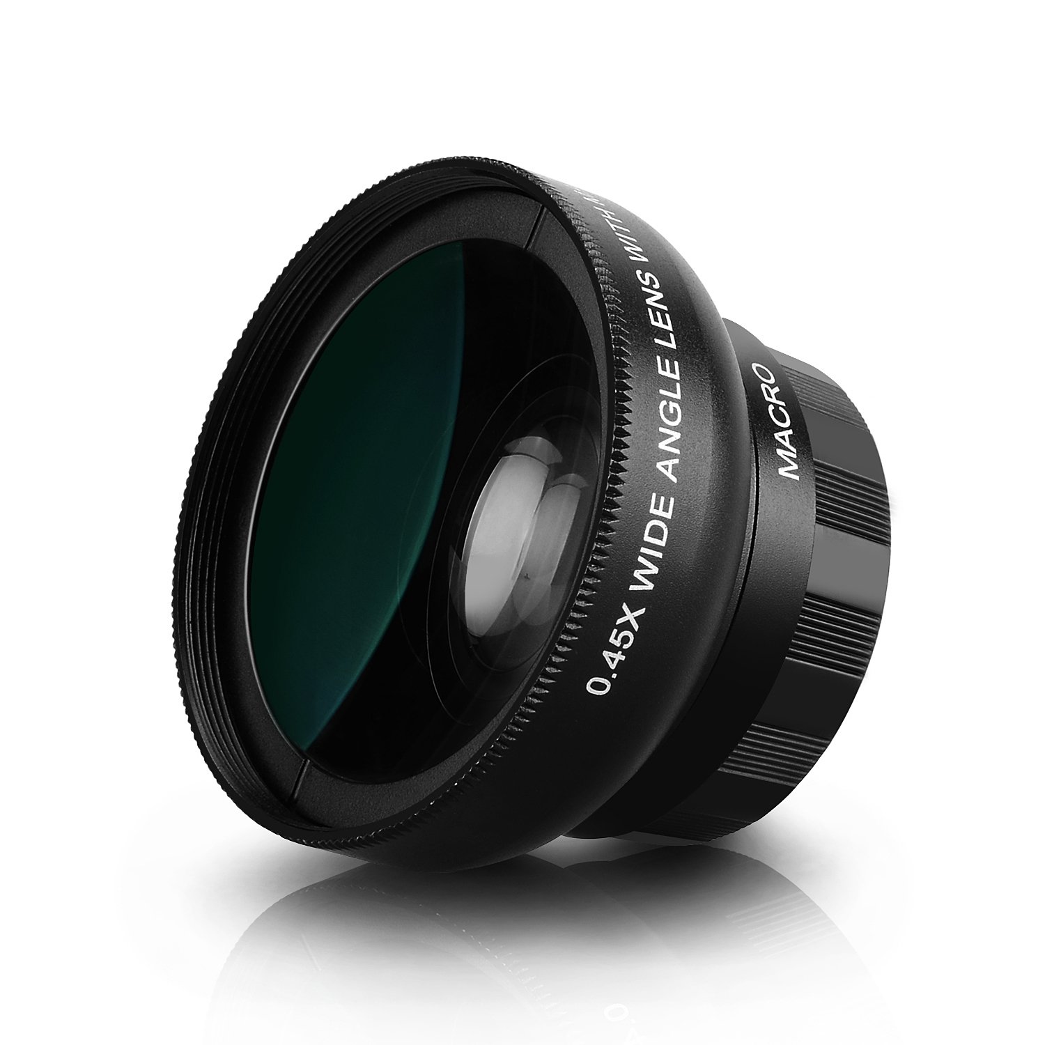 Moobom Universal 2 in 1 Mobile Phone Camera Lens Kit,HD Camera Lens 0.45x Super Wide Angle Lens with 12.5x Super Macro Lens Clip-on Design for Samsung, Android Smartphone, iPhone