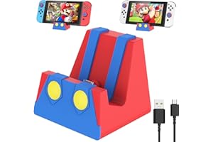 HEIYING Switch Charging Dock for Nintendo Switch/Lite/OLED, Portable Charger Base Stand with Type C Port for Easy Console Charging