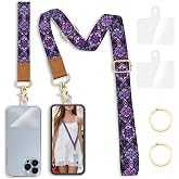 Yonlevres Phone Lanyard Crossbody Strap Wrist Neck Adjustable Women Boho | Cell Phone Lanyard for Travel Cruise Daily, Hands-free, Fit Keys ID Badge, for Full-coverage Phone Case, Accessories, Gifts
