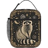 Raccoon Lunch Box Insulated Lunch Bag for Women Portable Lunchbox Leakproof Cooler Tote Bag for Work Camping Office Outdoor for Men Girl Boy
