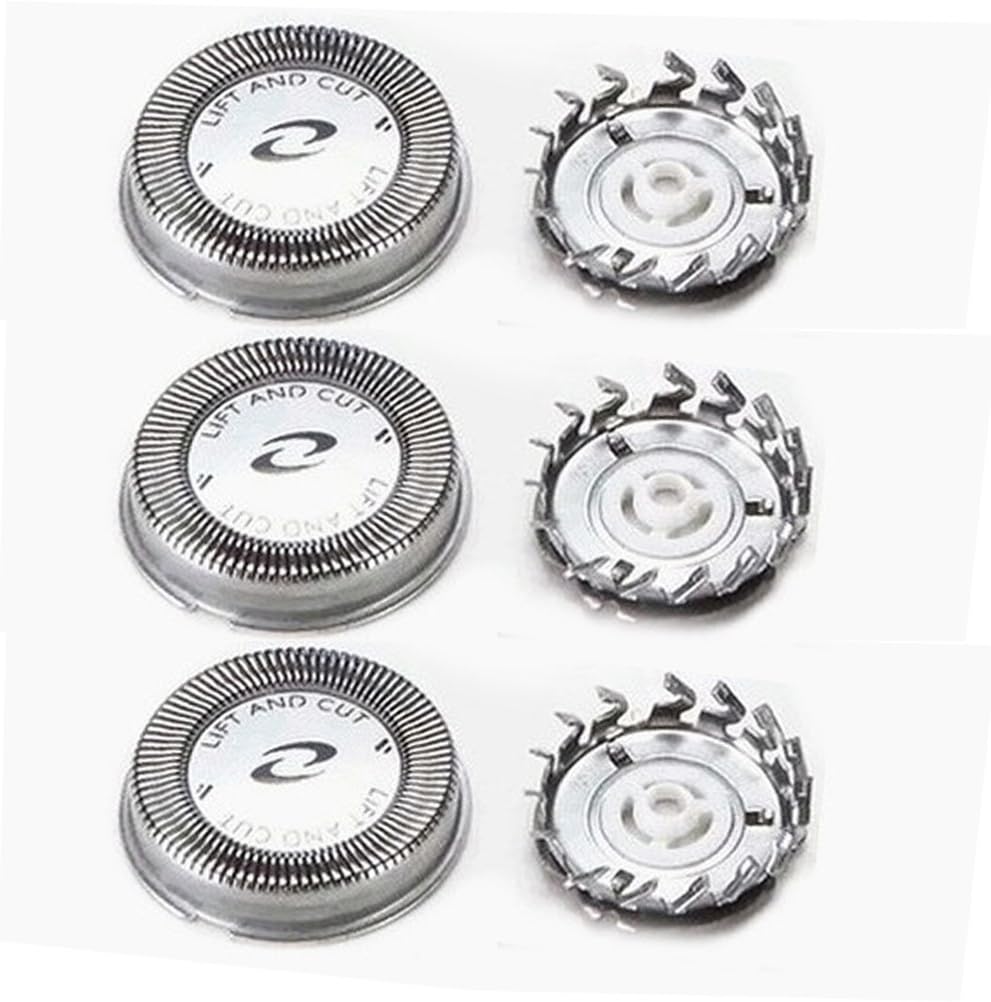 Zhuhaitf Pack of 3 Shaving Blades Shavers Cutters Net for Men for Philip HQ6859 HQ6853 HQ6849 HQ6844 FT658 AT600 AT610 AT620 YQ6008 YQ6108 YQ6188 YQ6308