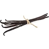 5 Organic Madagascar Vanilla Beans. Whole Grade A Vanilla Pods for Vanilla Extract and Baking