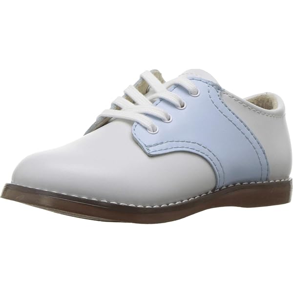 Amazon.com | FOOTMATES Willy Lace-Up Leather Oxford Girls and Boys Dress  Shoes with Wide Toe Box and Custom-Fit Insoles, Non-Marking Outsoles, White  - 1 Infant (0-12 months)