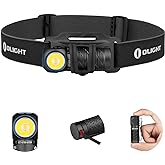 OLIGHT Perun 2 Mini Headlamp 1100 Lumens LED Head Flashlight, Rechargeable Headlight with Red Light Option, Great for Working, Hiking, Camping and Climbing (Black Cool White: 5700~6700K)