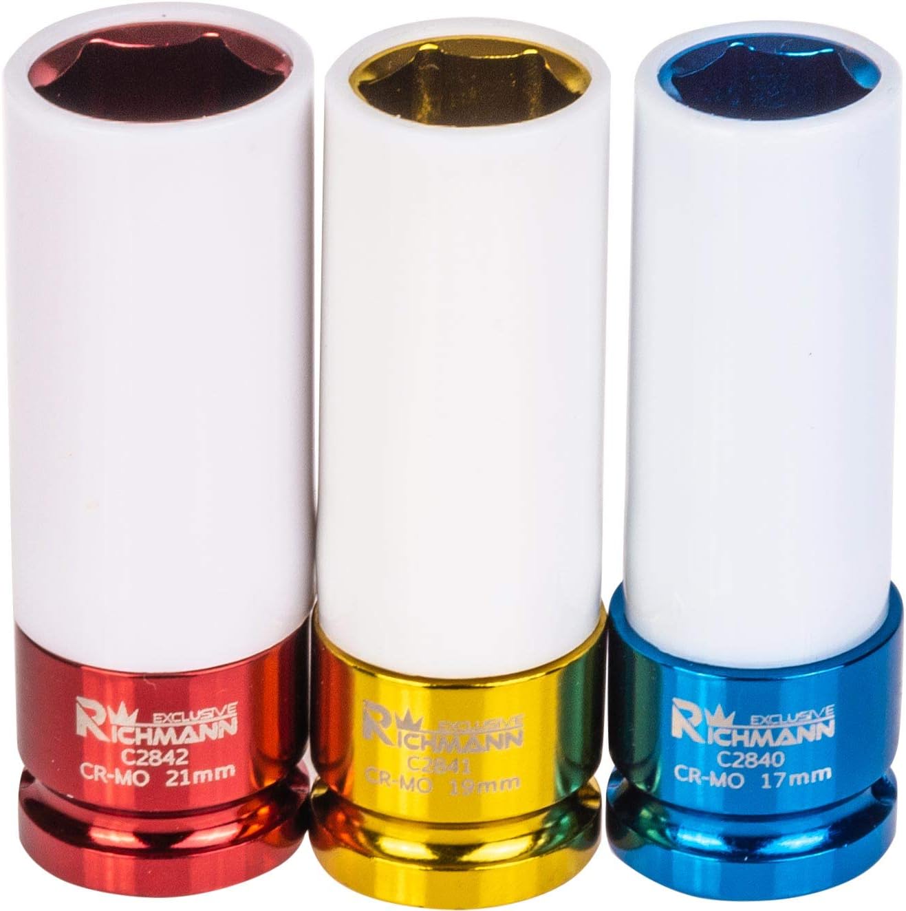 RICHMANN 1/2" hi-torque alloy deep impact sockets sizes 17, 19, 21mm (C4001) - Image 4