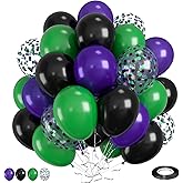 Purple Green Black Balloons Monster Truck Balloon 12 Inch Green Dark Purple | Monster Truck Balloon 12 Inch Green Dark Purple