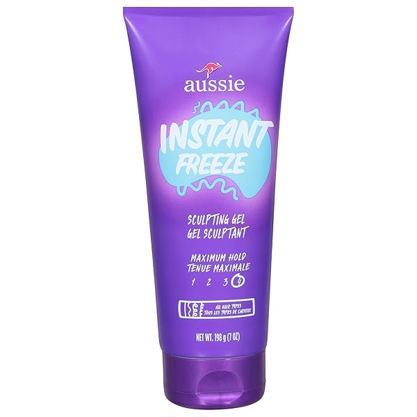AUSSIE, INSTANT FREEZE SCULPTING GEL MAXIMUM HOLD, 7 OUNCE