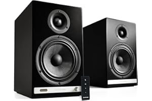 Audioengine HD6 Premium 24 Bit Bookshelf Speakers - Wireless 150W Bluetooth Speakers - Powerful Home Music System - Home Theater Systems, Studio Monitors