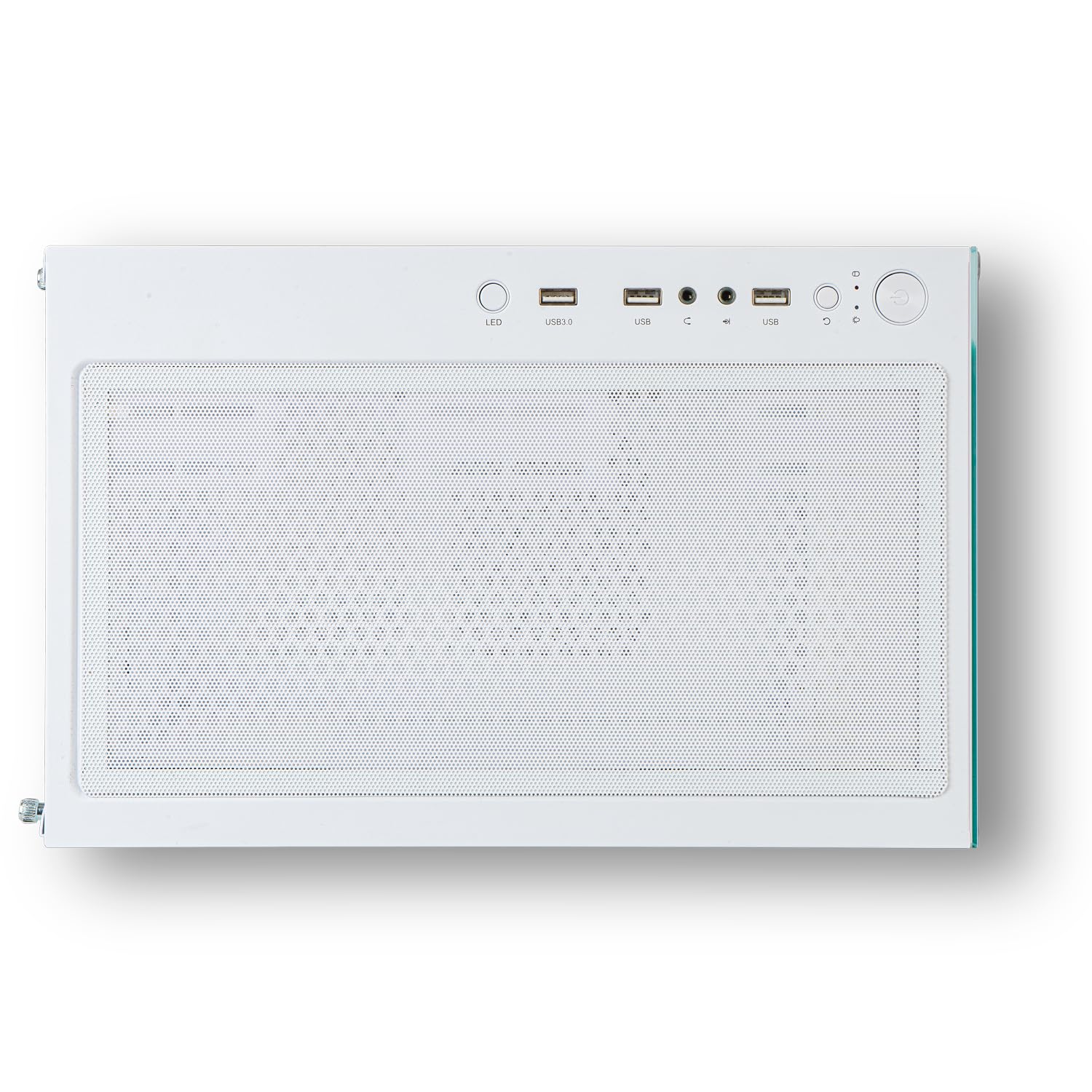 NOX Xtreme Products Hummer Vision White – ATX/Micro ATX Mid-Tower mit Front- und Seitenpanel aus gehärtetem Glas, Platz für 5 Lüfter, unterstützt Grafikkarten bis 300 mm, USB 3.0, Weiß 4