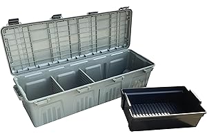 MTM Case-Gard MGC - The Mule Mobile Gear Crate, Water-Resistant, Stackable, Holds 75lbs of Gear, USA Made, Army Green