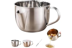 2026 New Fat Separator with Dual Spout Design, Fat Separator for Cooking, Gravy Separator & Fat Separator Cup, 304 Stainless 